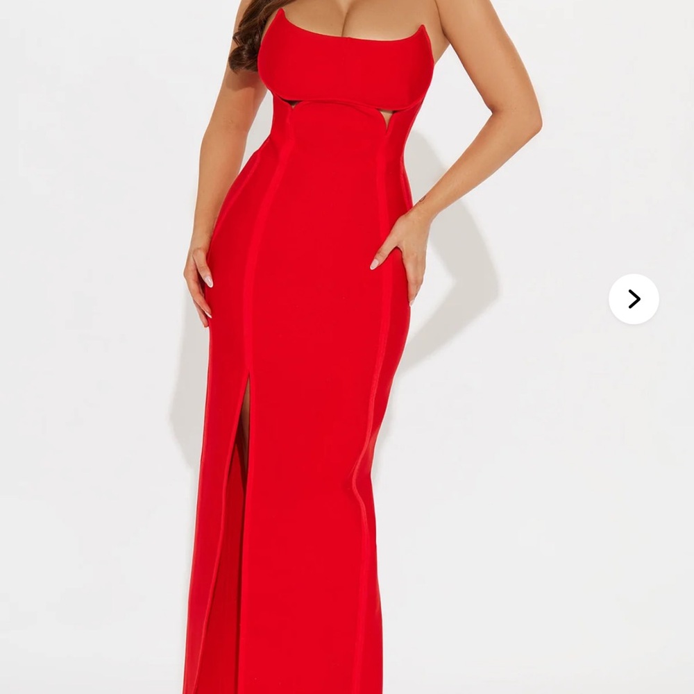 Elegant Red Evening Gown